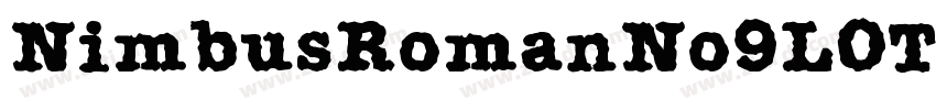 NimbusRomanNo9LOT R字体转换